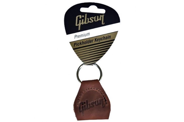 Gibson Premium Leather Pickholder Keychain - BR
