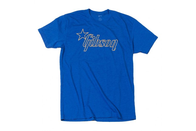 Gibson Star Logo Blue T-Shirt - S