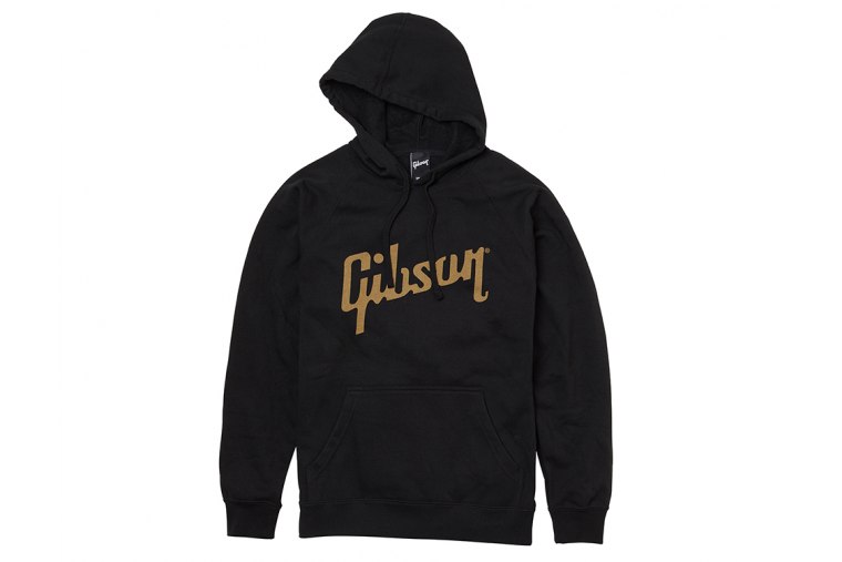 Gibson Logo Black Hoodie - L