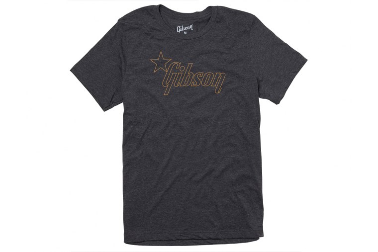 Gibson Star Logo Charcoal T-Shirt - L