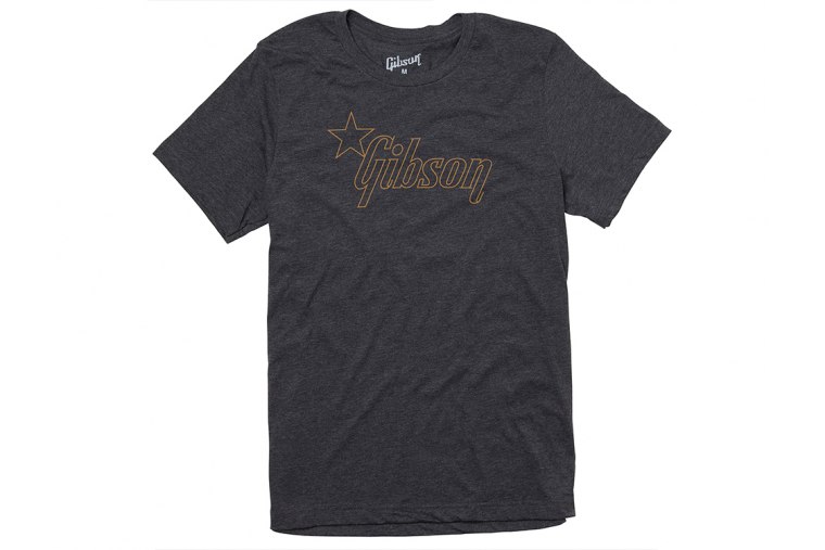 Gibson Star Logo Charcoal T-Shirt - XL