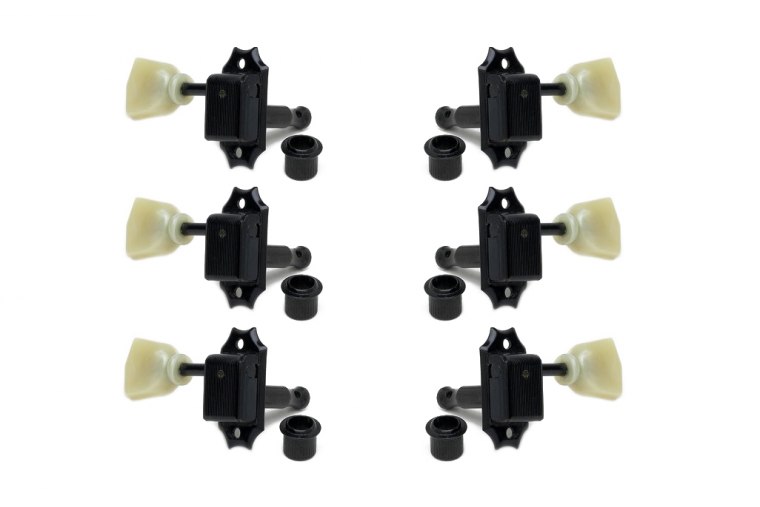 Gotoh SD90 3x3 Vintage Style Keys with Keystone Buttons - BK