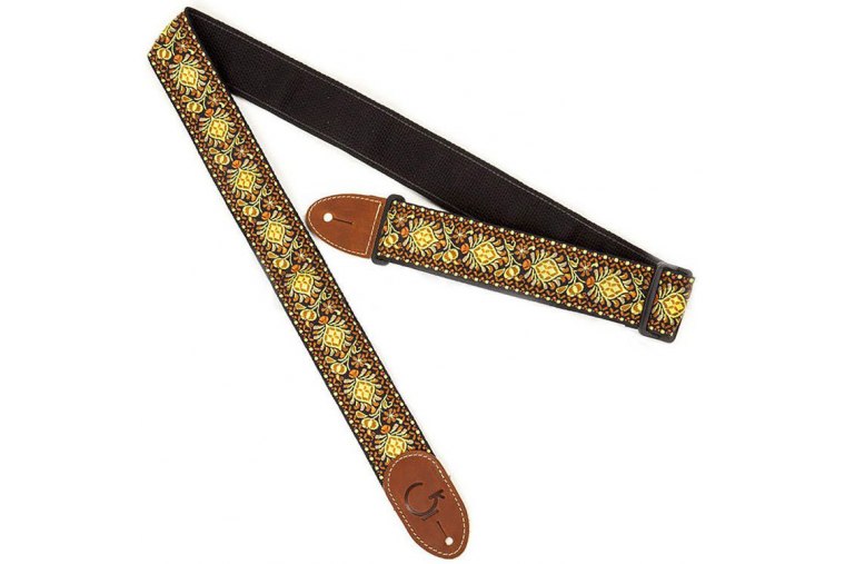 Gretsch G-Brand Strap Black End - YLW