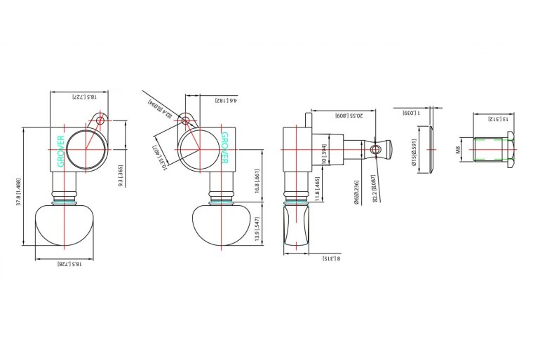 Grover Mini Rotomatics 3x3 - CH