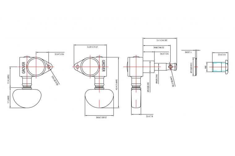 Grover Original Rotomatics 3x3 - NH