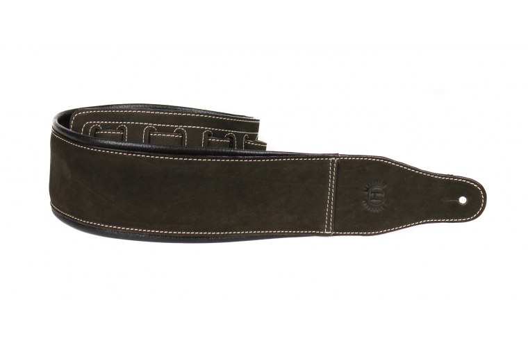 Harvest Wide Guitar Strap Buffalo Nubuck Long Version - DB