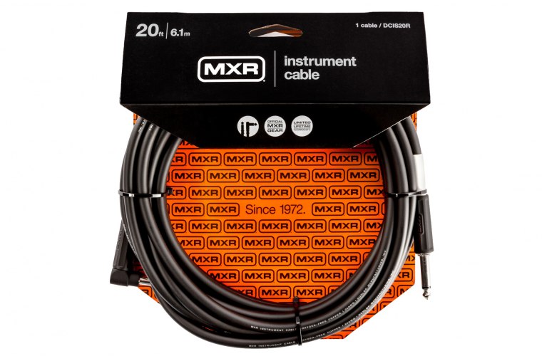 MXR Standard Instrument Cable Angled - 6m