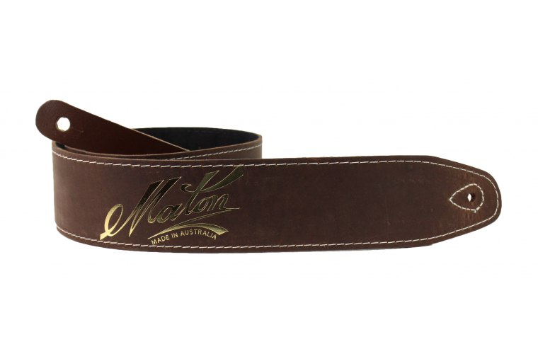 Maton Deluxe Leather Guitar Strap - BR