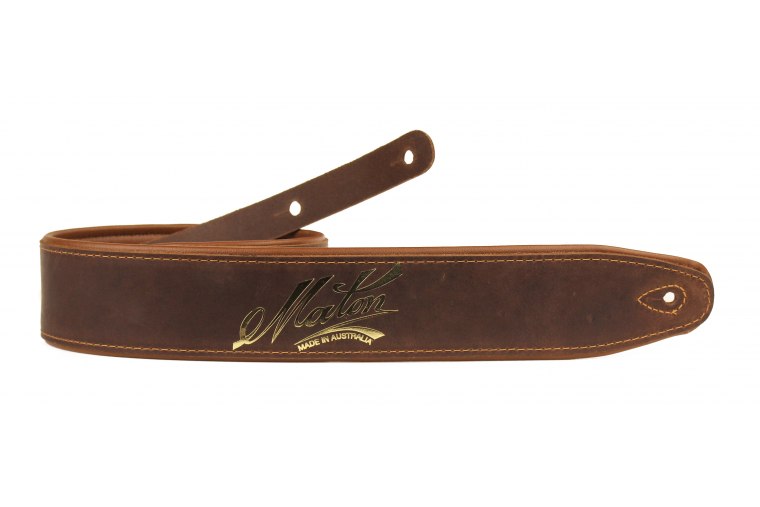 Maton Deluxe Leather Padded Guitar Strap - BR