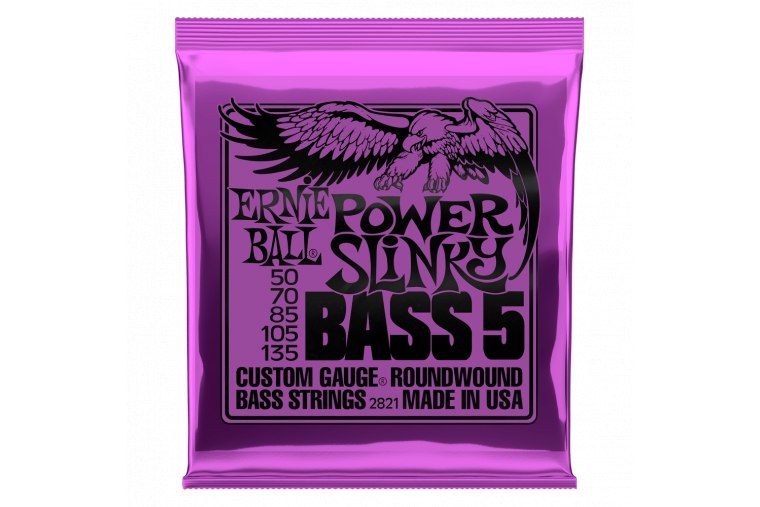 Ernie Ball 2821 Nickel Wound 5-Strings Power Slinky 50/135