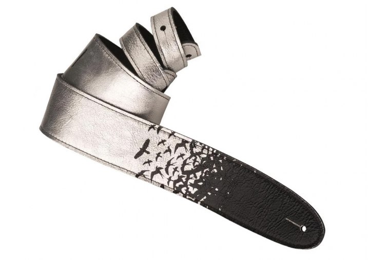 Paul Reed Smith Premium Leather Silver Shimmer Strap
