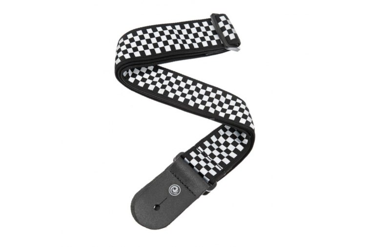 D'Addario 50C02 Woven Guitar Strap - Check mate