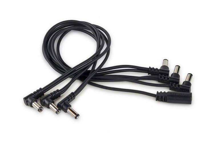 RockBoard Flat Daisy Chain Cable - 6 Outputs - Angled