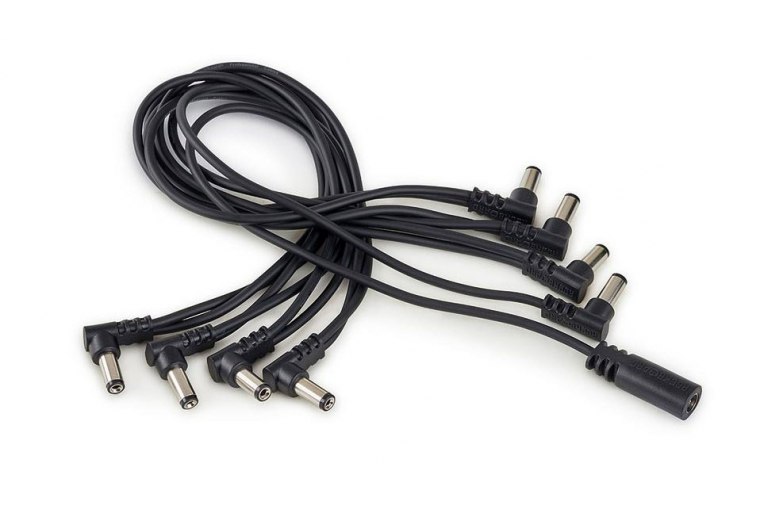 RockBoard Flat Daisy Chain Cable - 8 Outputs - Angled