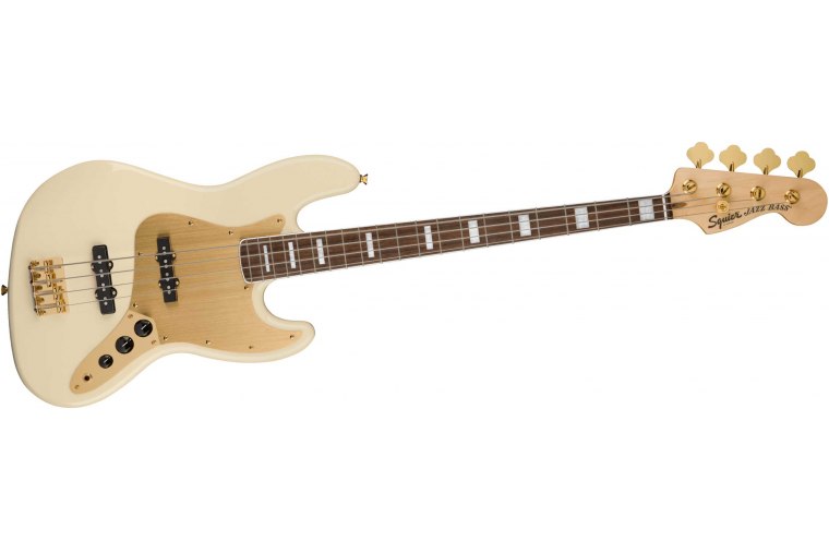 Squier 40th Anniversary Jazz Bass Gold Edition - OVT