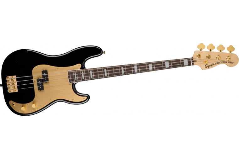 Squier 40th Anniversary Precision Bass Gold Edition - BK