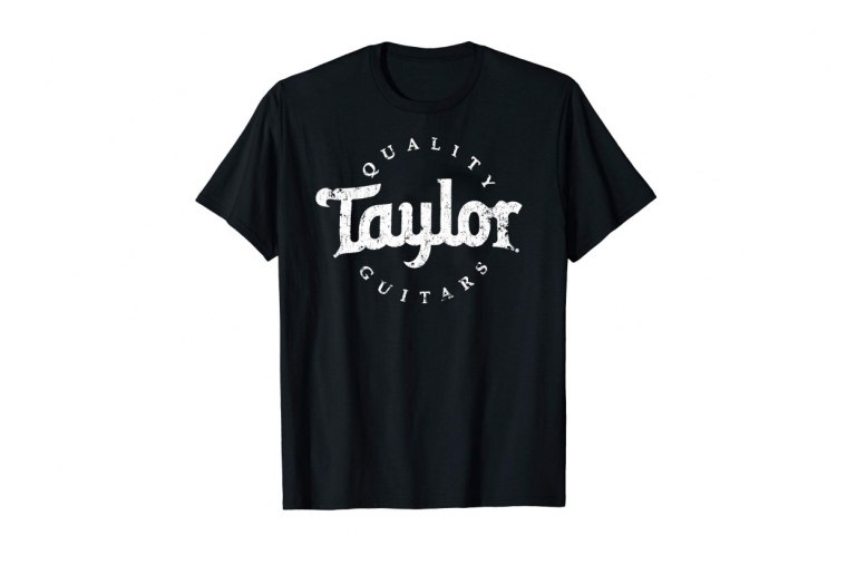 Taylor Basic Black Aged Logo T-Shirt - S