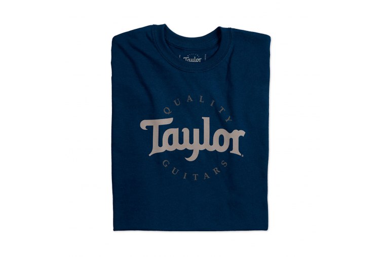Taylor Two-Color Logo T-Shirt Navy - L