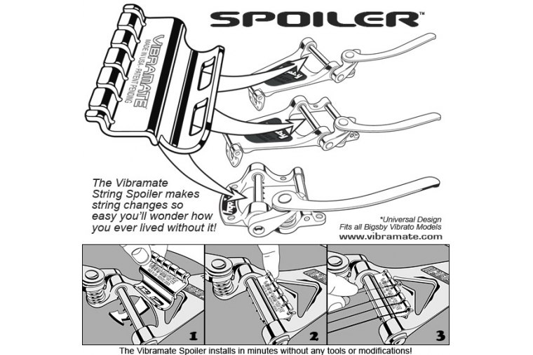 Vibramate Stainless String Spoiler Retainer - NH